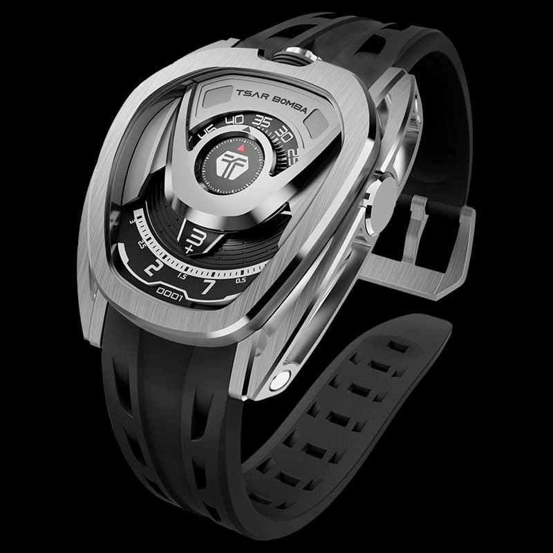 Interchangeable Chivalry Automatic Watch TB8213--Watch-$500-$700, all, Carbon Fiber, interchangeable, Mechanical, Stainless Steel Watch-Tsarbomba