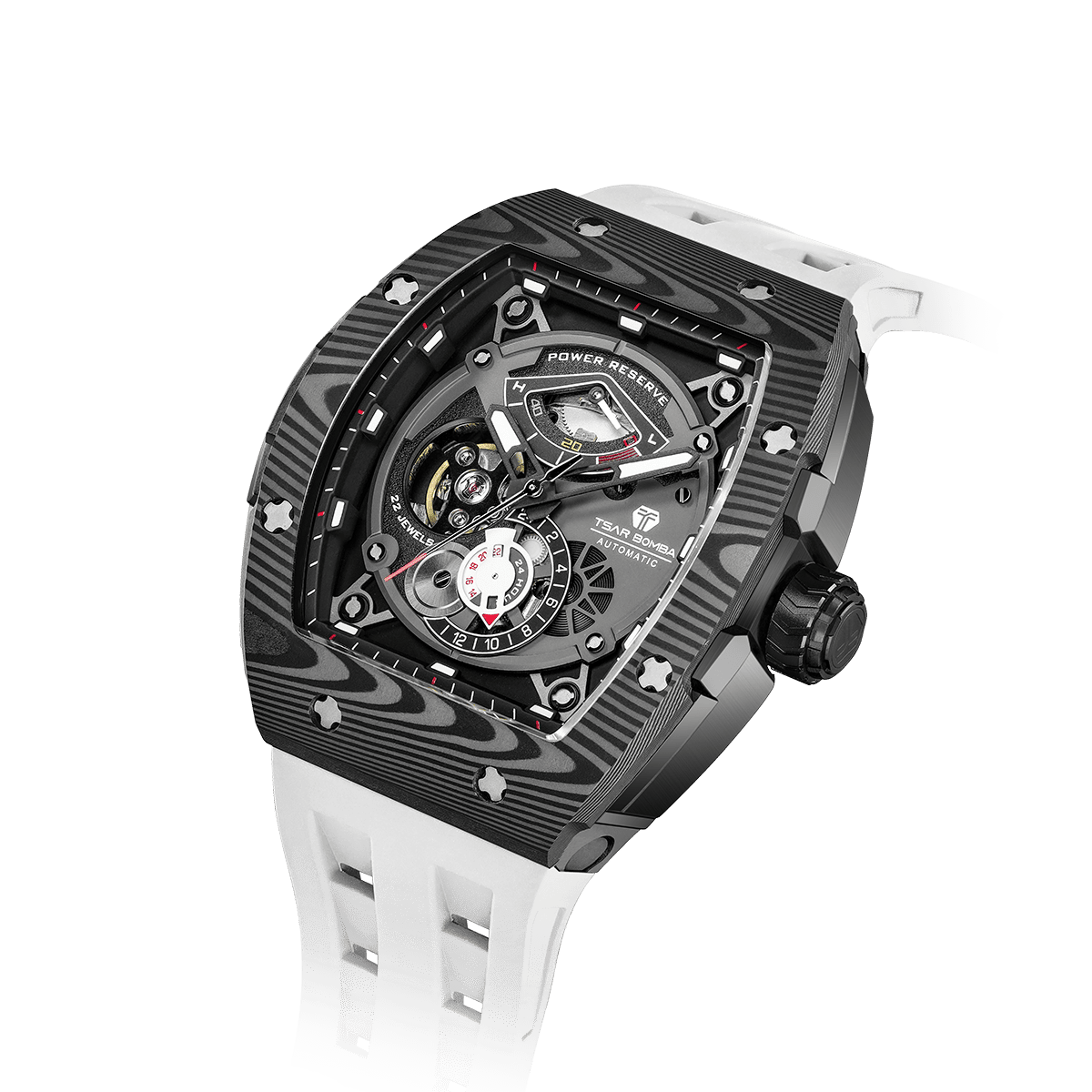 Elemental-Montre Automatique en Fibre de Carbone TB8210CF