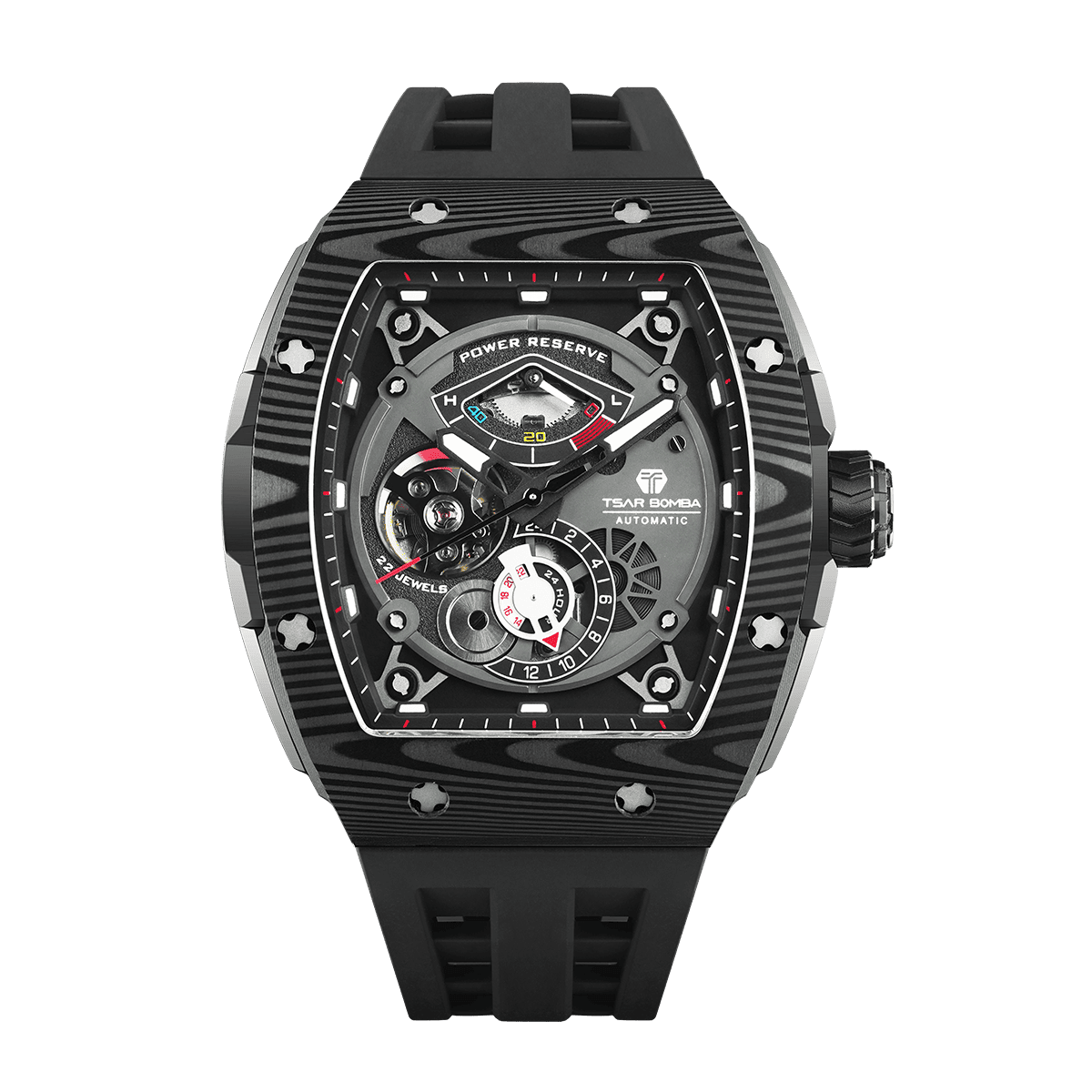 Elemental-Montre Automatique en Fibre de Carbone TB8210CF