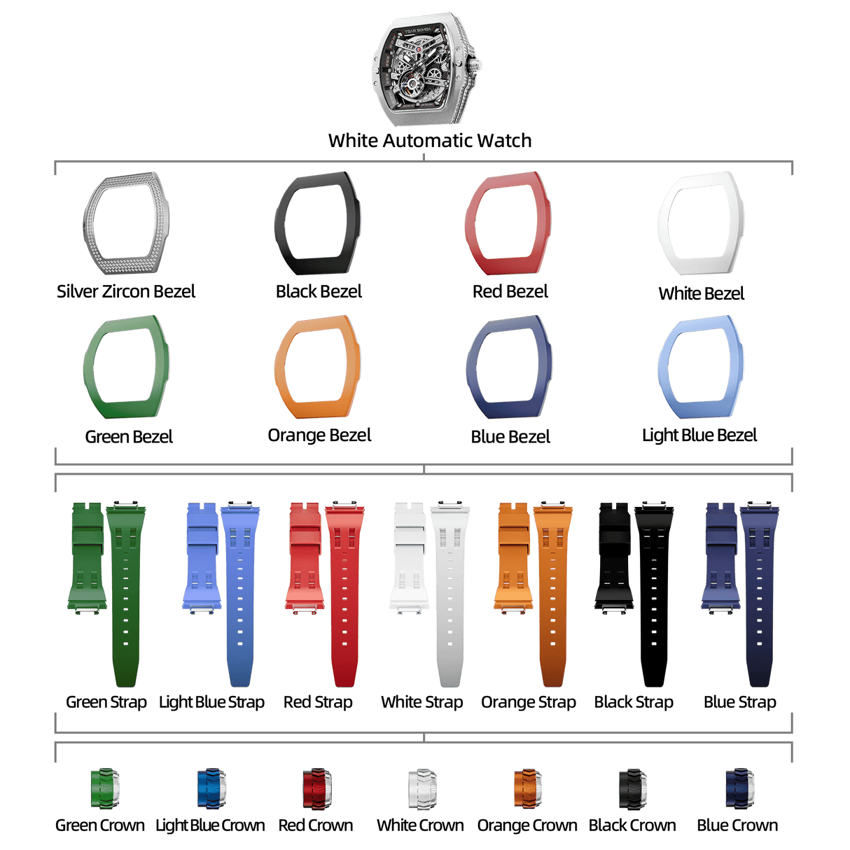 Atomic-Interchangeable Cubic Zirconia Multi-Set