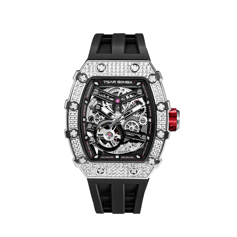 Elemental-Cubic Zirconia Automatic Watch TB8208D