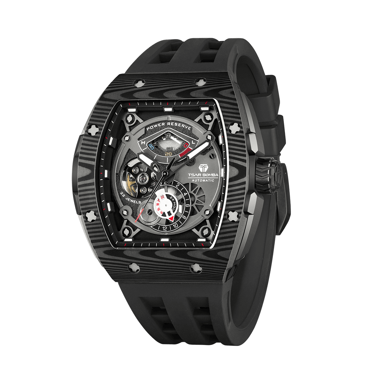 Elemental-Montre Automatique en Fibre de Carbone TB8210CF
