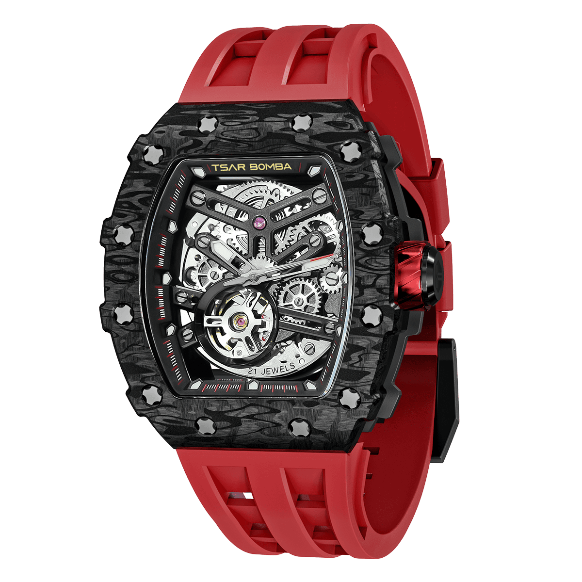 Elementális szénszálas automata karóra TB8208CF