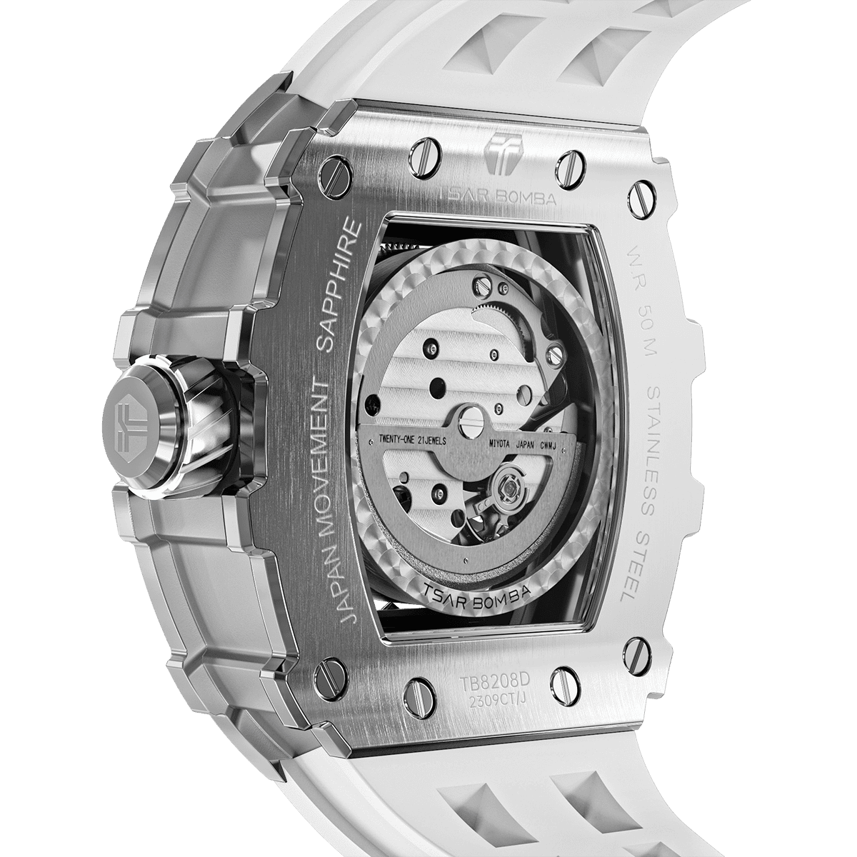 Elemental-Cubic Zirconia Automatic Watch TB8208D