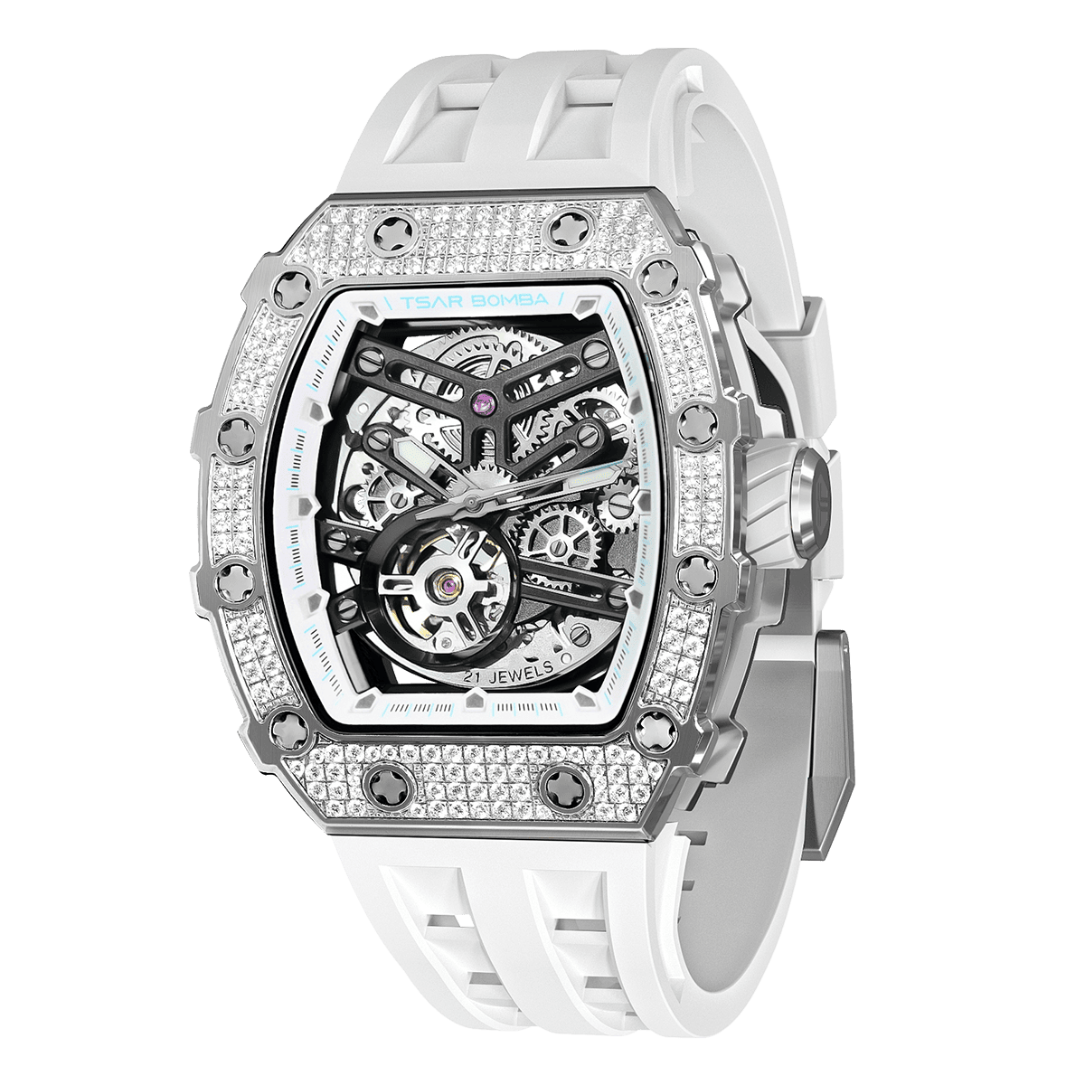 Elemental-Cubic Zirconia Automatic Watch TB8208D