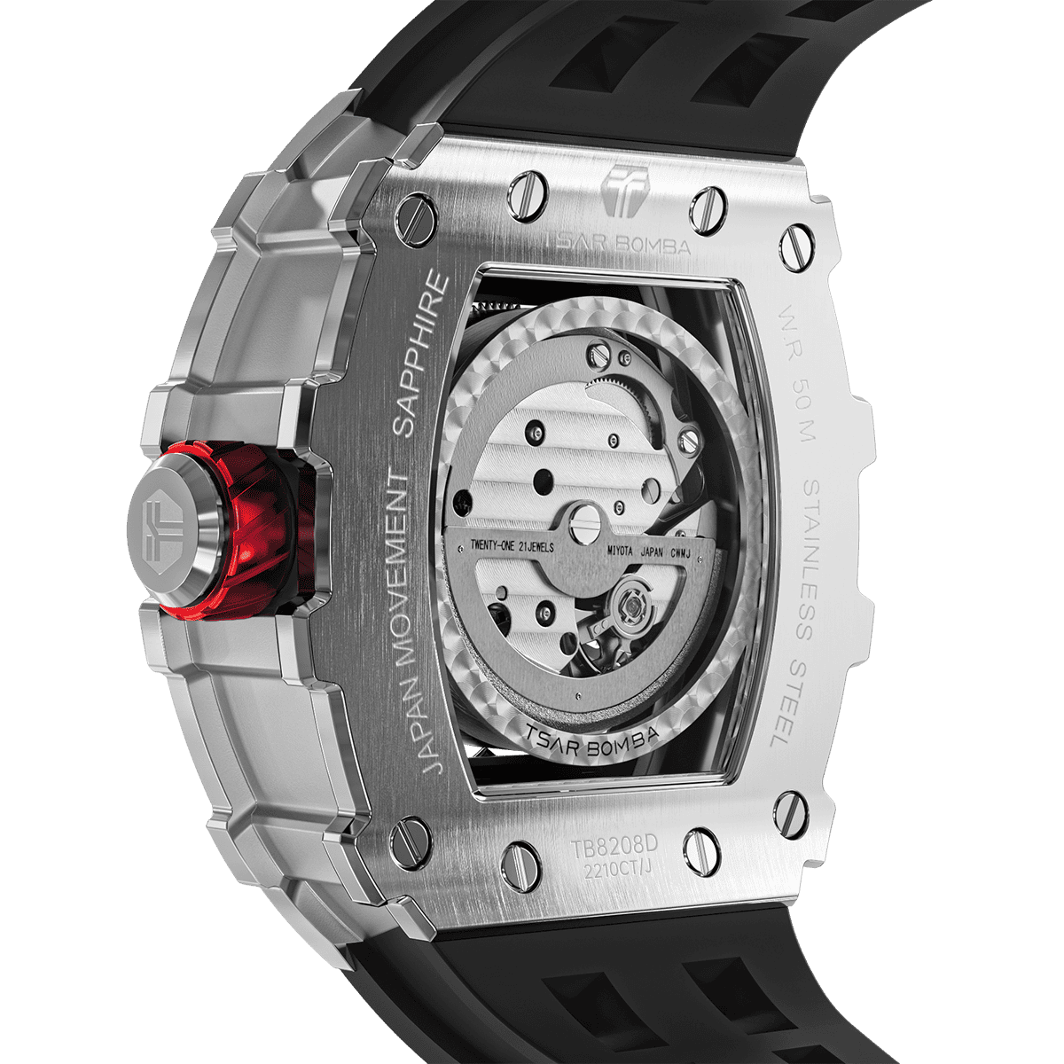 Elemental-Cubic Zirconia Automatic Watch TB8208D