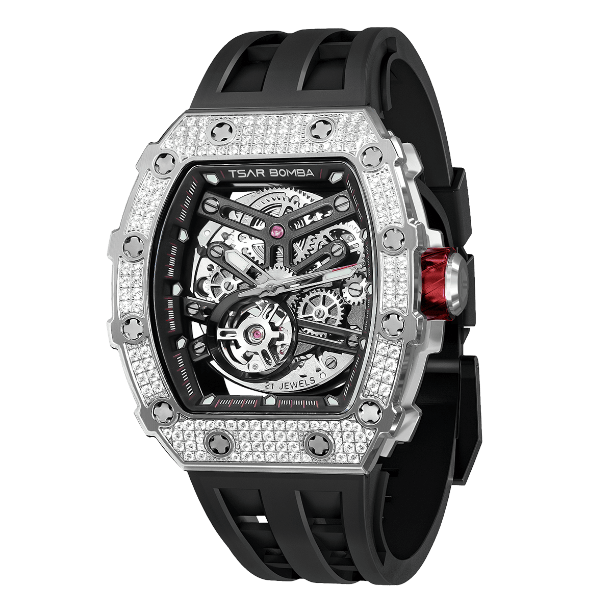 Elemental-Cubic Zirconia Automatic Watch TB8208D