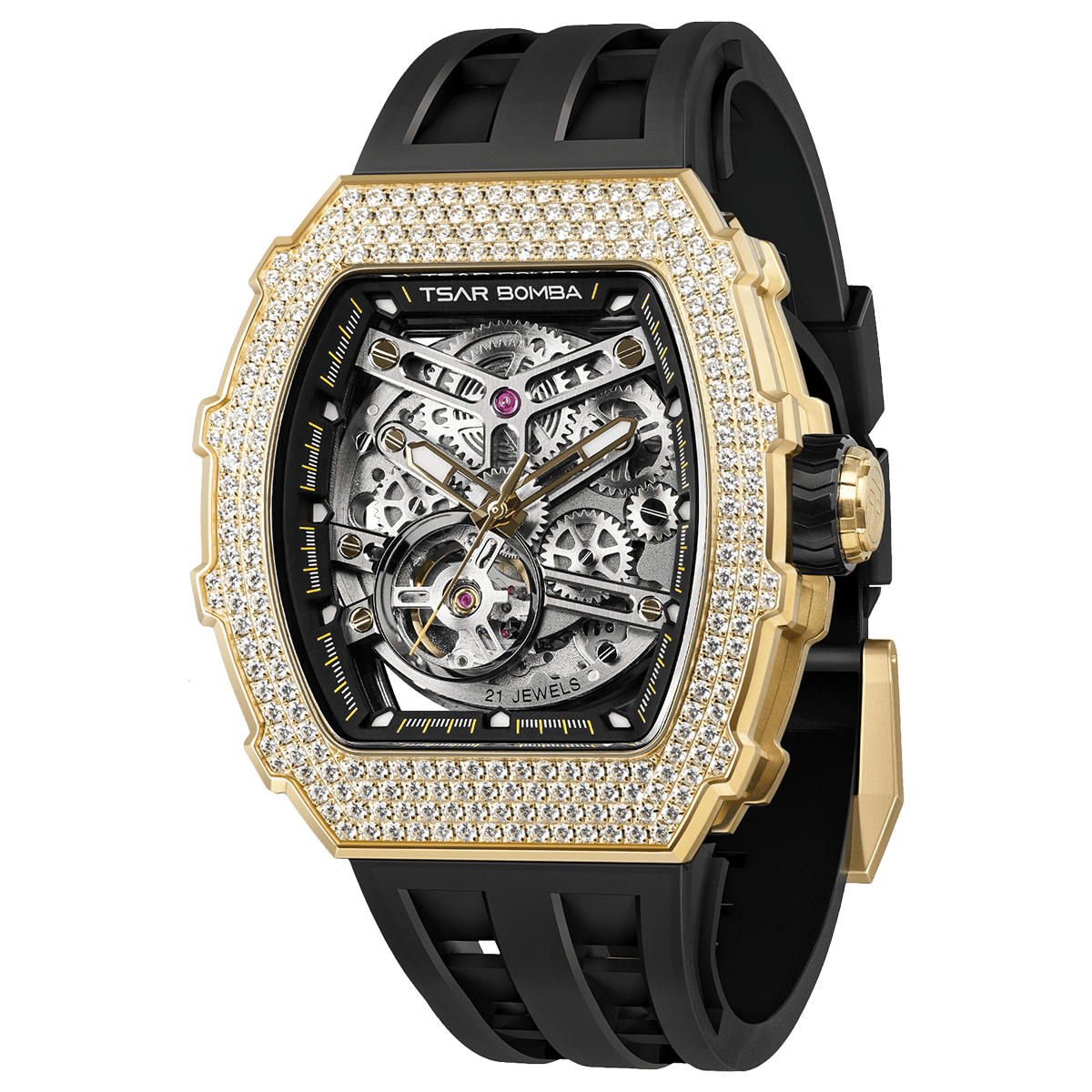 Elemental-Cubic Zirconia Automatic Watch TB8208D