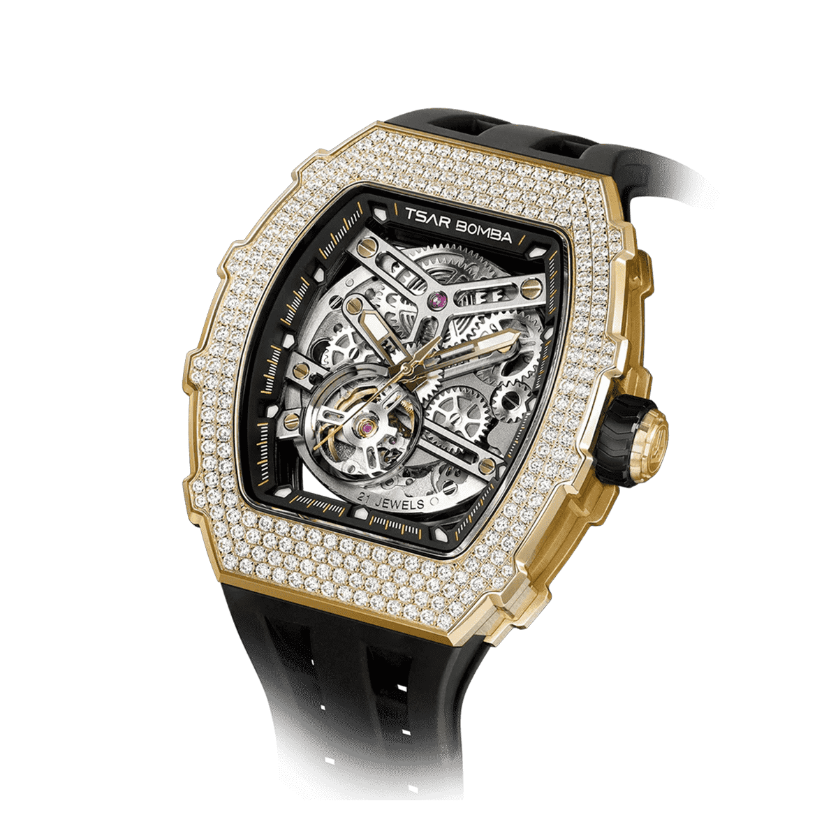 Elemental-Cubic Zirconia Automatic Watch TB8208D