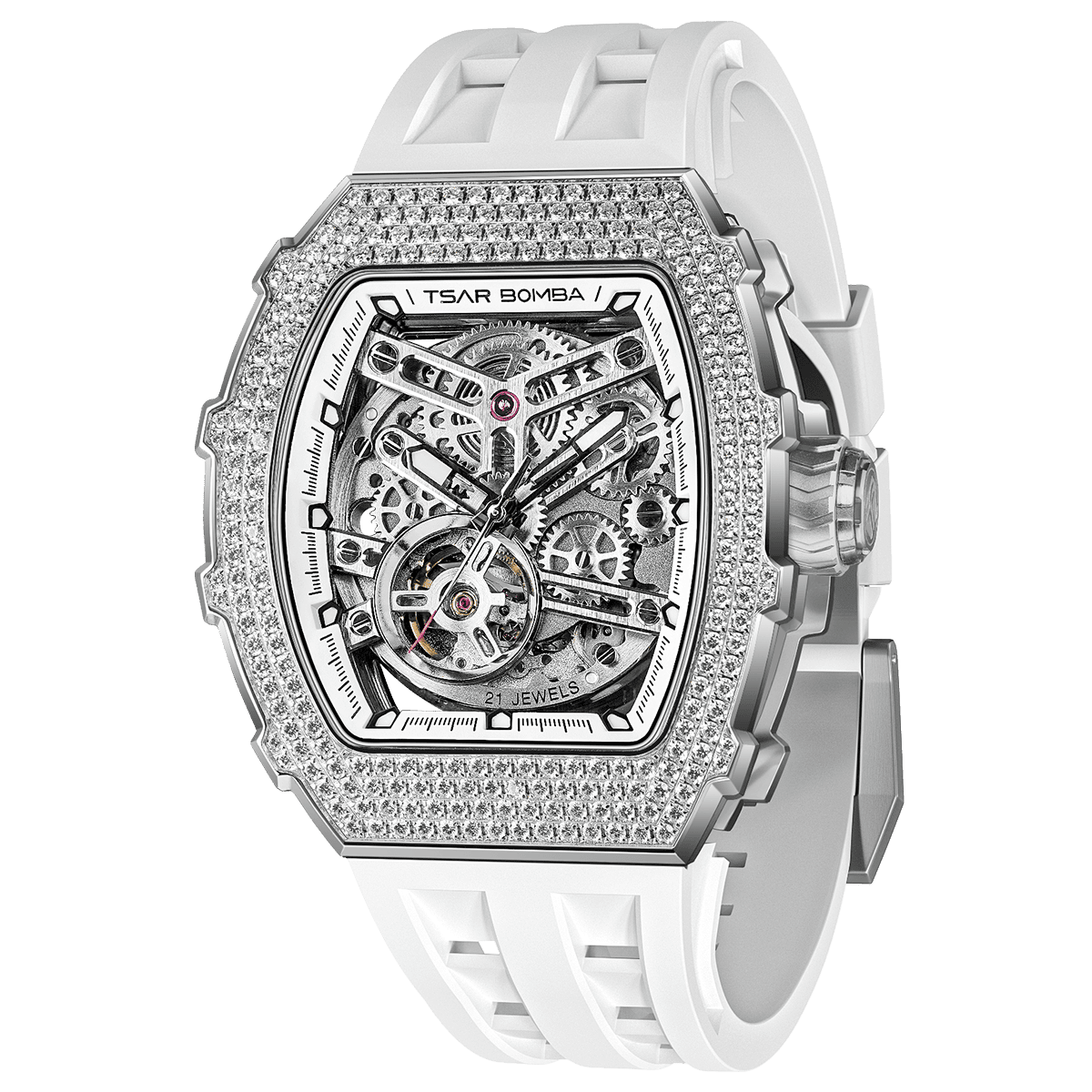 Elemental-Cubic Zirconia Automatic Watch TB8208D