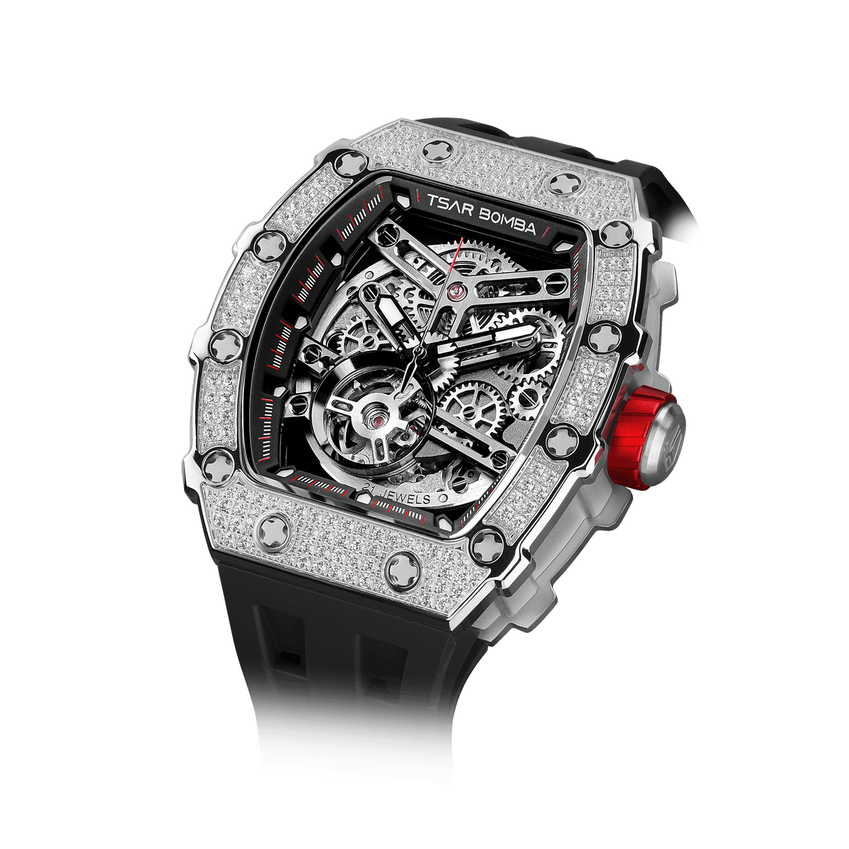 Elemental-Cubic Zirconia Automatic Watch TB8208D