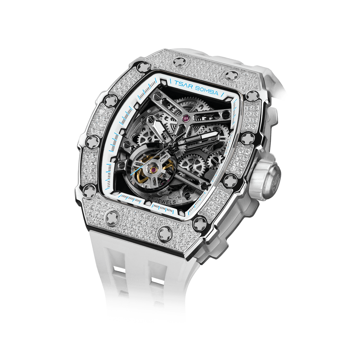 Elemental Series-Cubic Zirconia Automatic Watch TB8208D