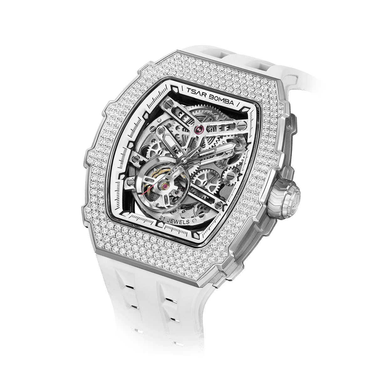Elemental-Cubic Zirconia Automatic Watch TB8208D