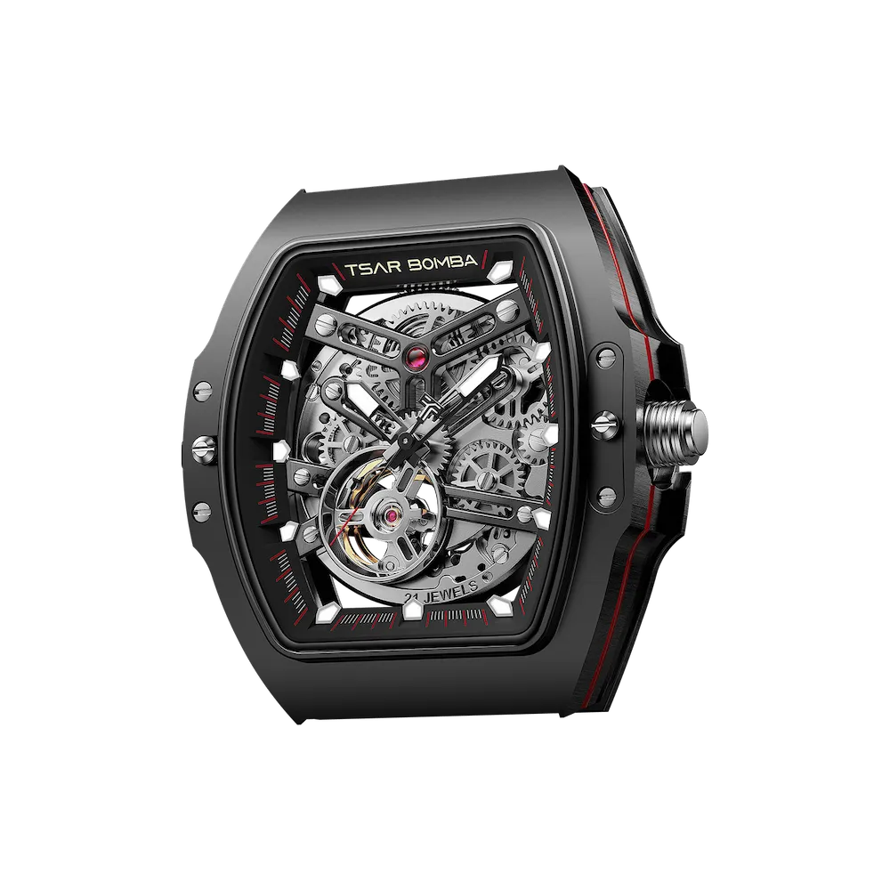 TSAR BOMBA skeleton dial design,automatic movement.