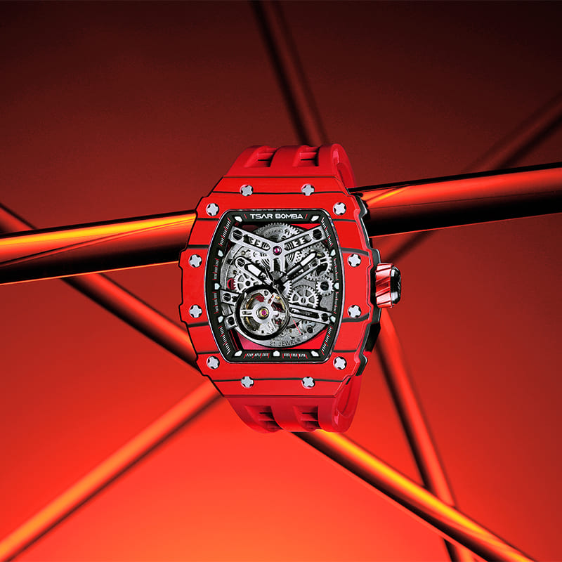 Elementális szénszálas automata karóra TB8208CF