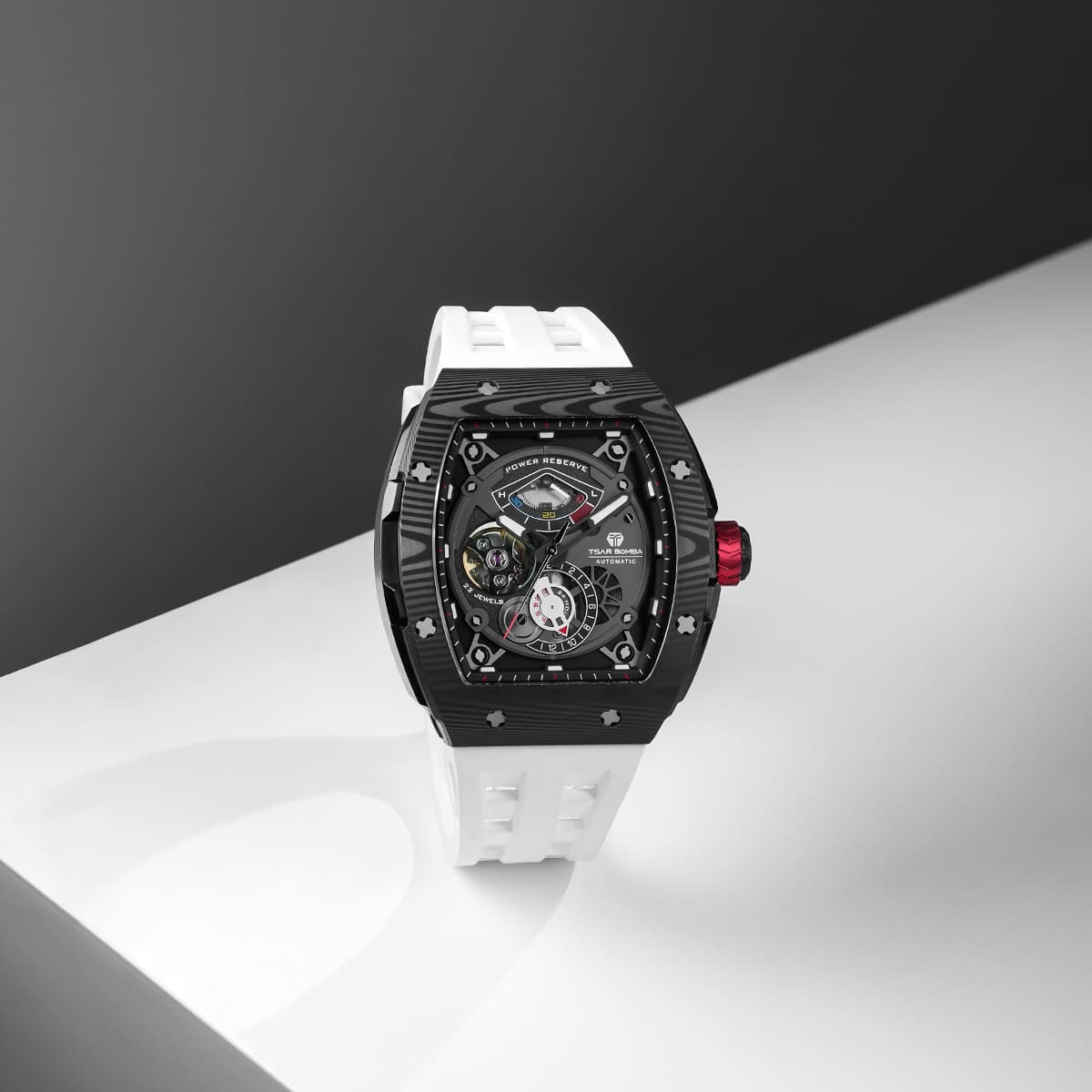 Elemental-Montre Automatique en Fibre de Carbone TB8210CF