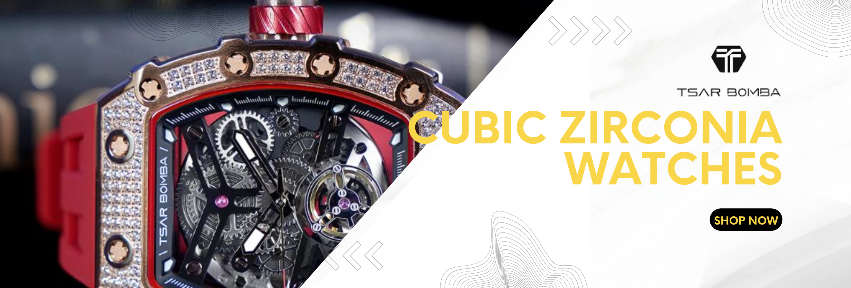 Cubic Zirconia Watches | Tsar Bomba