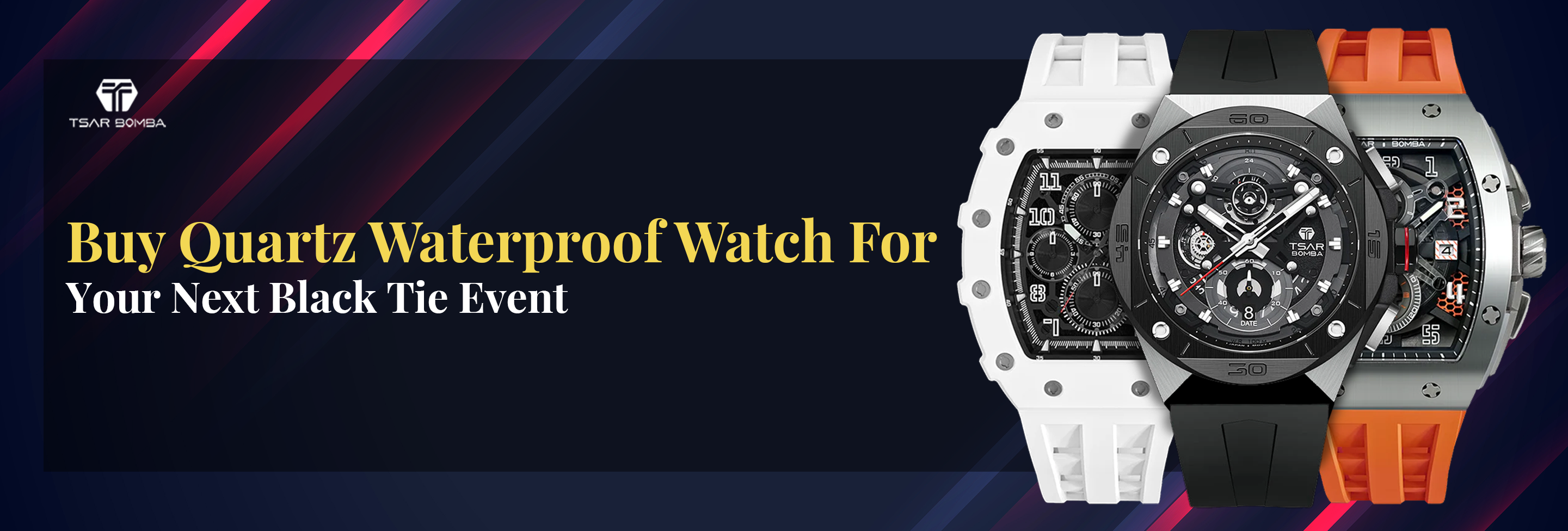 Buy Quartz Waterproof Watch For Your Next Black Tie Event