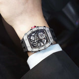 Diamond Like Cubic Zirconia Automatic Watch TB8209D---$500-$700, all, D, Mechanical, Mechanical duke, Summer Collection-Tsarbomba