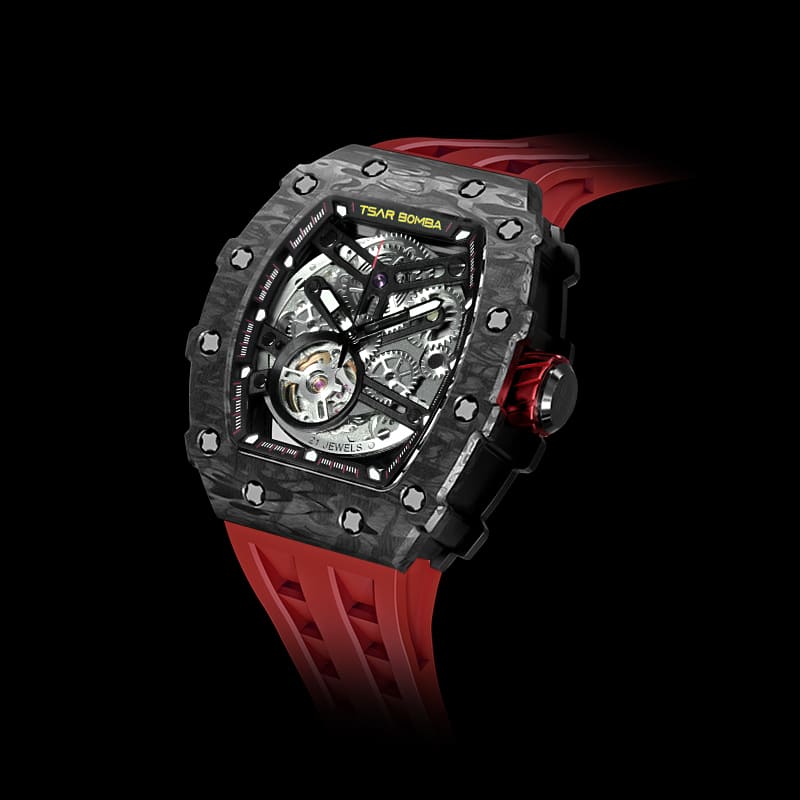 Tourbillon forged carbon watch | Carbon fiber, Tourbillon, Black steel