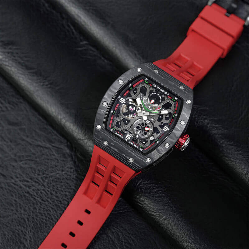 Kinetic Energy Display Automatic Watch TB8212--Watch-all, Carbon Fiber, Influencer Review, Mechanical, Summer Collection-Tsarbomba