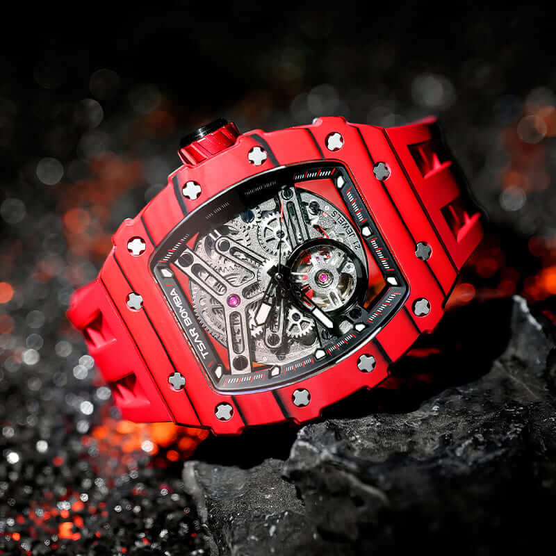 Buy Luxury Automatic Men's Carbon Fiber Watch 50M- Tsarbomba
