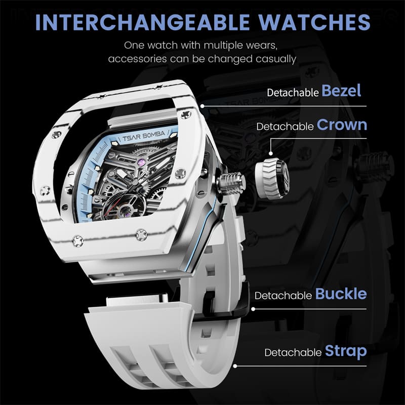 Interchangeable Automatic Watch TB8218 Twin--Watch-all, interchangeable, Mechanical-Tsarbomba