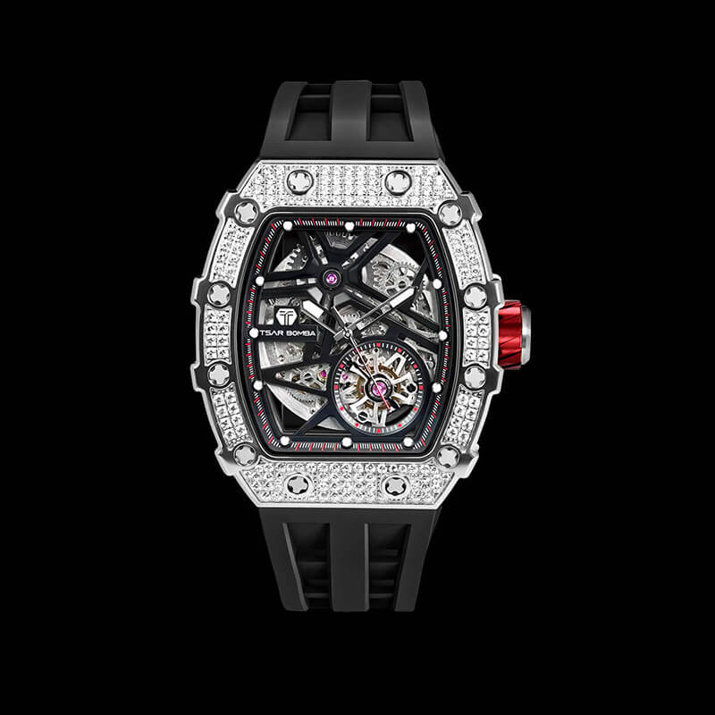 Diamond Like Cubic Zirconia Automatic Watch TB8209D