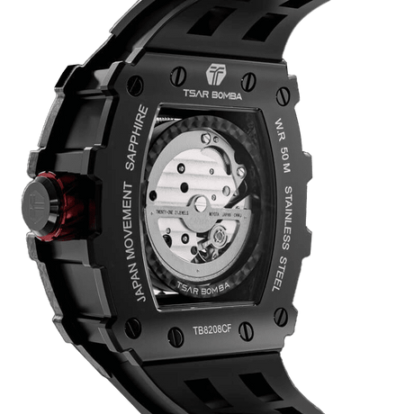 Série Élémentaire - Montre Automatique en Fibre de Carbone TB8208CF