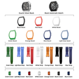 TSAR BOMBA-Atomic TB8214 interchangeable men watch set(7-in-2); quartz movement core and automatic movement core; and 7 bezel and 7strap and 7 crown. The TSAR BOMBA Atomic TB8214 features TSAR BOMBA's patented interchangeable technology, allowing for quick and easy replacement of the strap, crown, and strap without tools. Instead of buying multiple watches, why not own one that can be transformed into various styles?