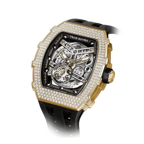 Elemental-Cubic Zirconia Automatic Watch TB8208D