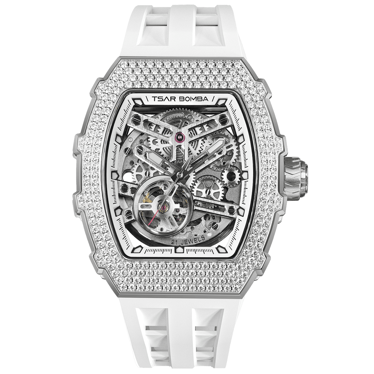 Elemental-Cubic Zirconia Automatic Watch TB8208D