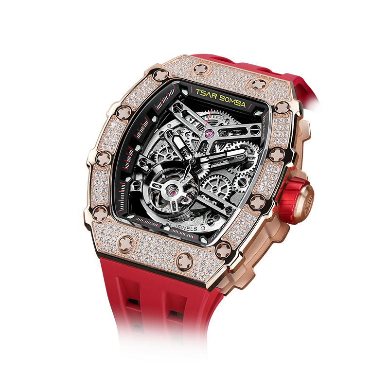 Elemental-Cubic Zirconia Jam Tangan Automatik TB8208D（EU）