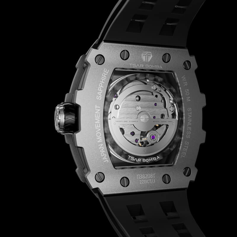 Titanium Automatic Watch TB8208T--Watch-$300-$500, all, Mechanical, Summer Collection, Titanium Watches-Tsarbomba
