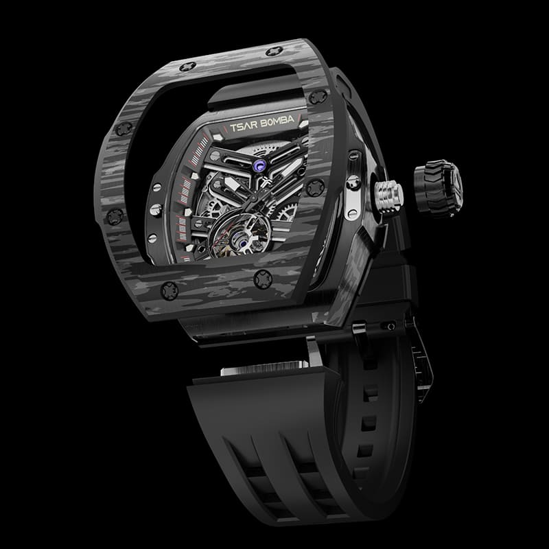 Atomic-Carbon Fiber Interchangeable Automatic Watch