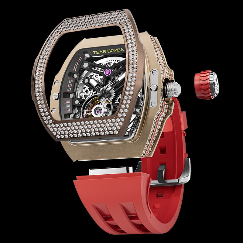 Atomic-Cubic Zirconia Interchangeable Automatic Watch