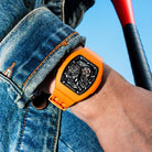 Atomic-Interchangeable Automatic Watch Fluororubber Orange-1