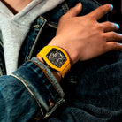 Atomic-Interchangeable Automatic Watch Fluororubber Yellow-1