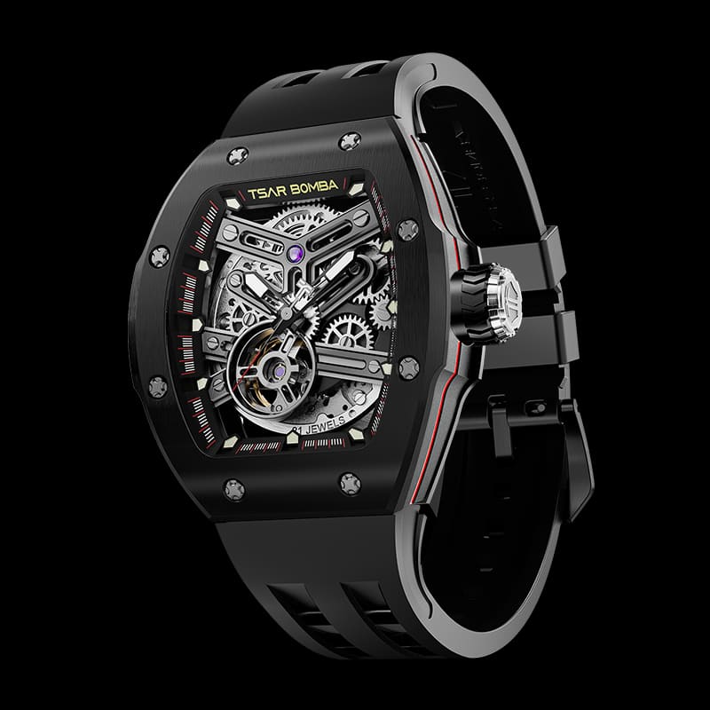 Atomic-Interchangeable Automatic Watch Stainless Steel Black