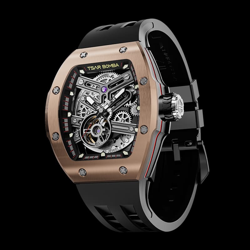 Atomic-Interchangeable Automatic Watch Stainless Steel Rose Gold