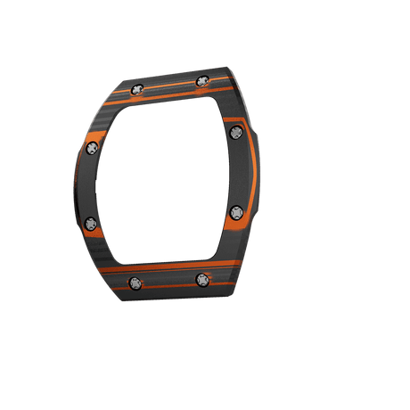 Atomic Collection Interchangeable Bezel Carbon Fiber Orange