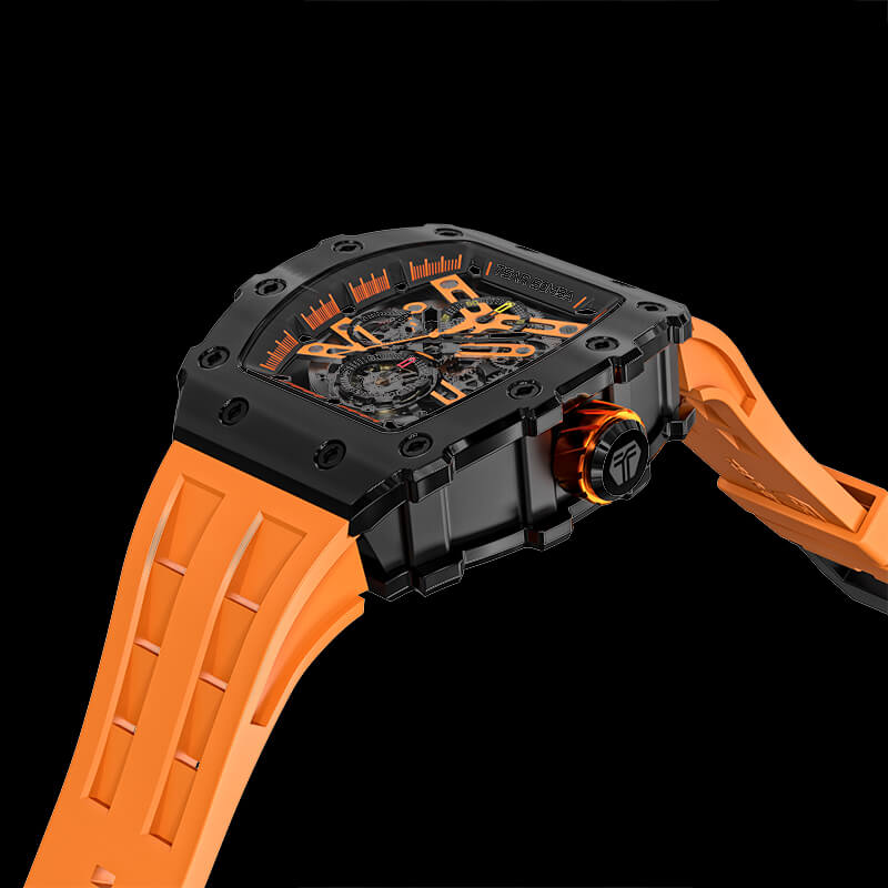 Elemental Series-Automatic Watch TB8208A Black Orange-3