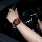 Elemental Series-Automatic Watch TB8208A Black Orange-8