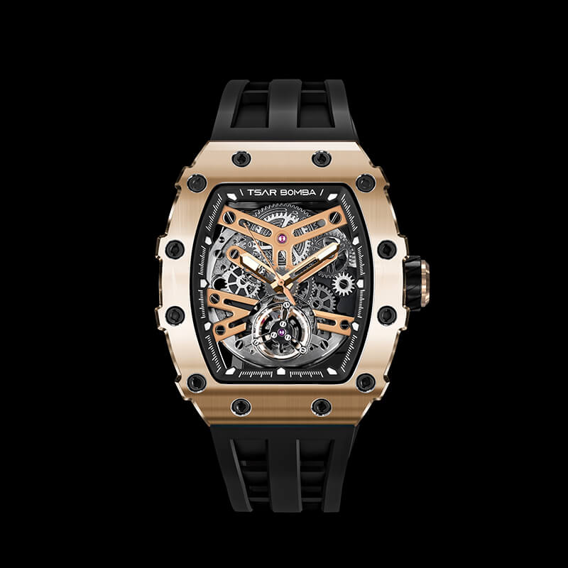 Elemental Series-Automatic Watch TB8208A Gold Black-3