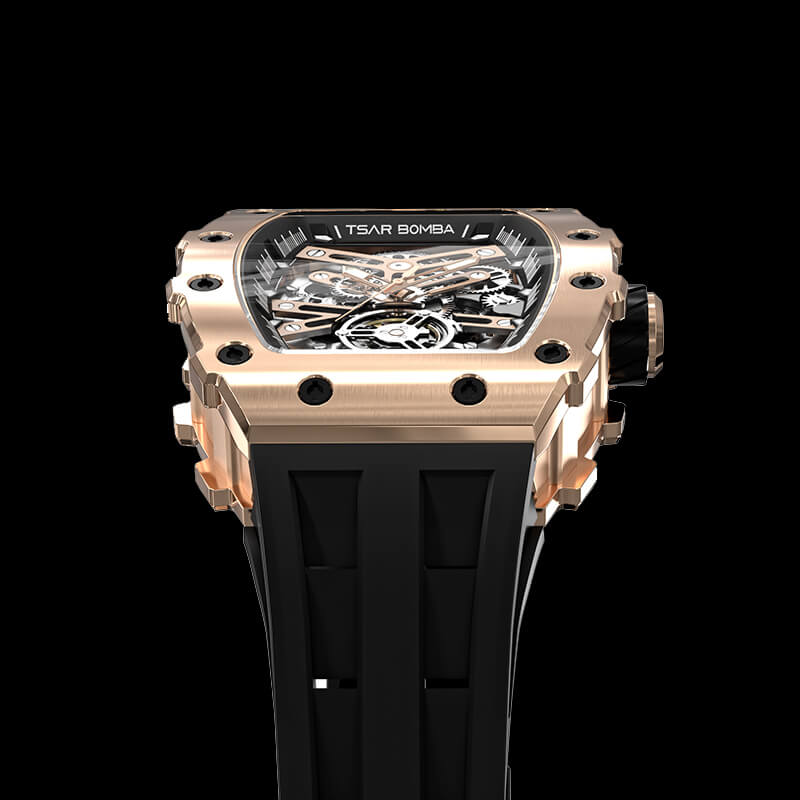 Elemental Series-Automatic Watch TB8208A Gold Black-5