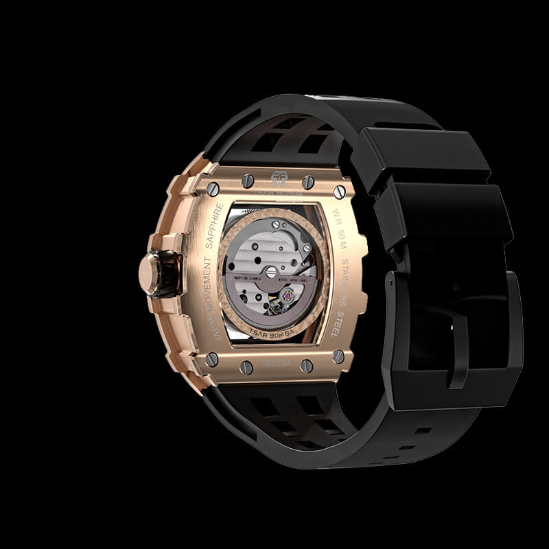 Elemental Series-Automatic Watch TB8208A Gold Black-6