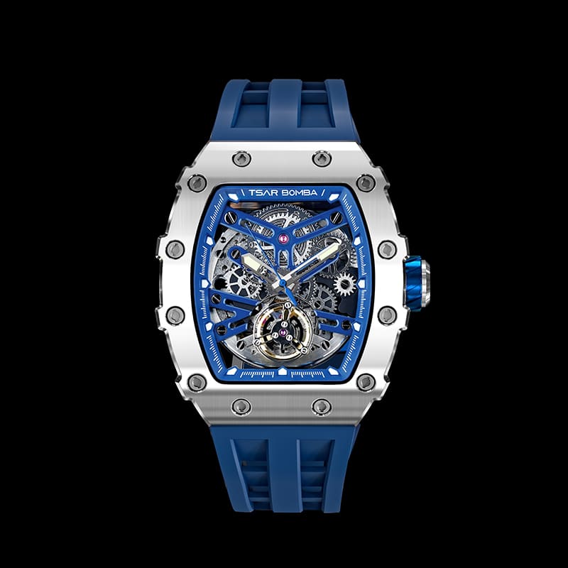 Elemental Series-Automatic Watch TB8208A Silver Blue-1