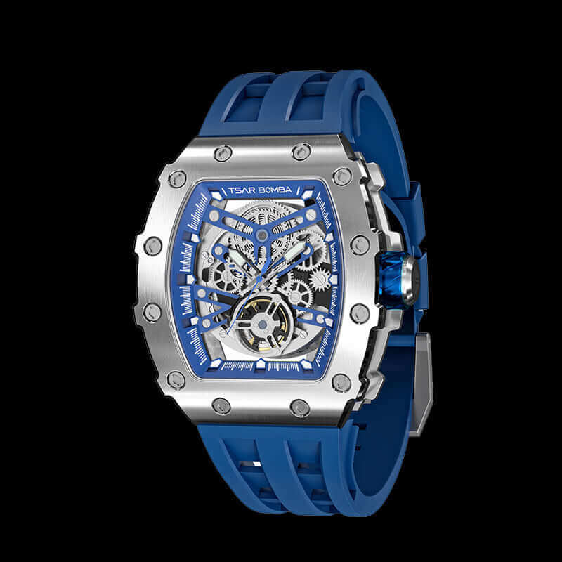 Elemental Series-Automatic Watch TB8208A Silver Blue-2