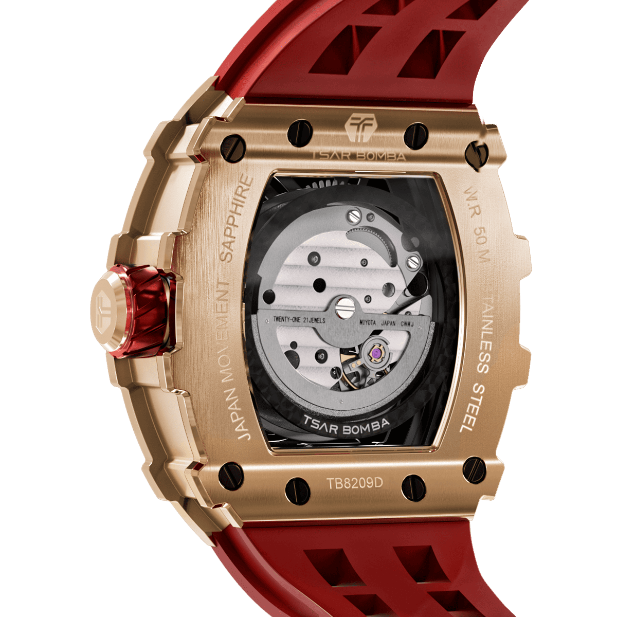 Elemental-Cubic Zirconia Automatic Watch TB8209D（EU）