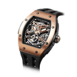 tsarbomba watches TB8228A；316L stainless steel gold bezel and black case and silicone strap.automatic movement and skeletonized dial and visible movement design-